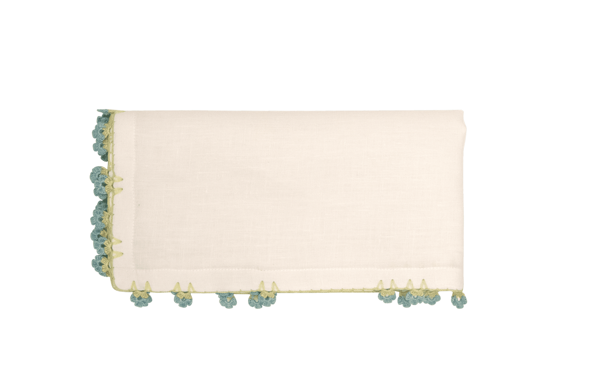 Hand Embroidered & Crochet Work Napkin (Set of 4) – 18x18 in