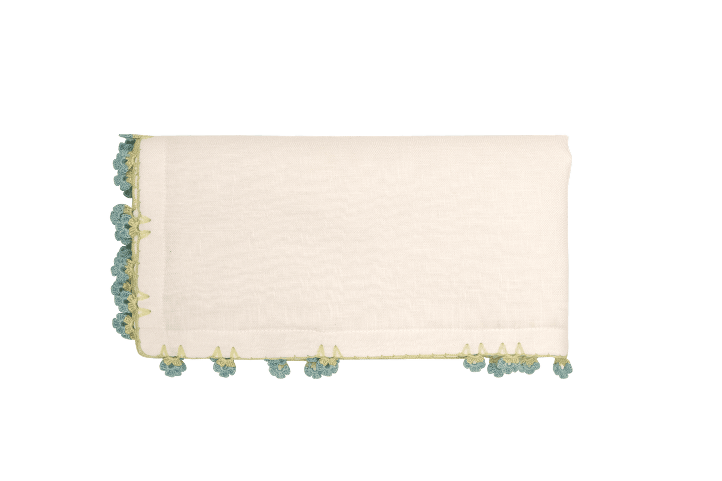 Hand Embroidered & Crochet Work Napkin (Set of 4) – 18x18 in