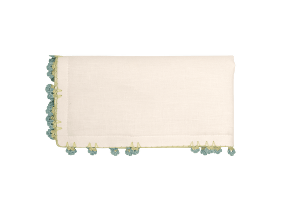 Hand Embroidered & Crochet Work Napkin (Set of 4) – 18x18 in