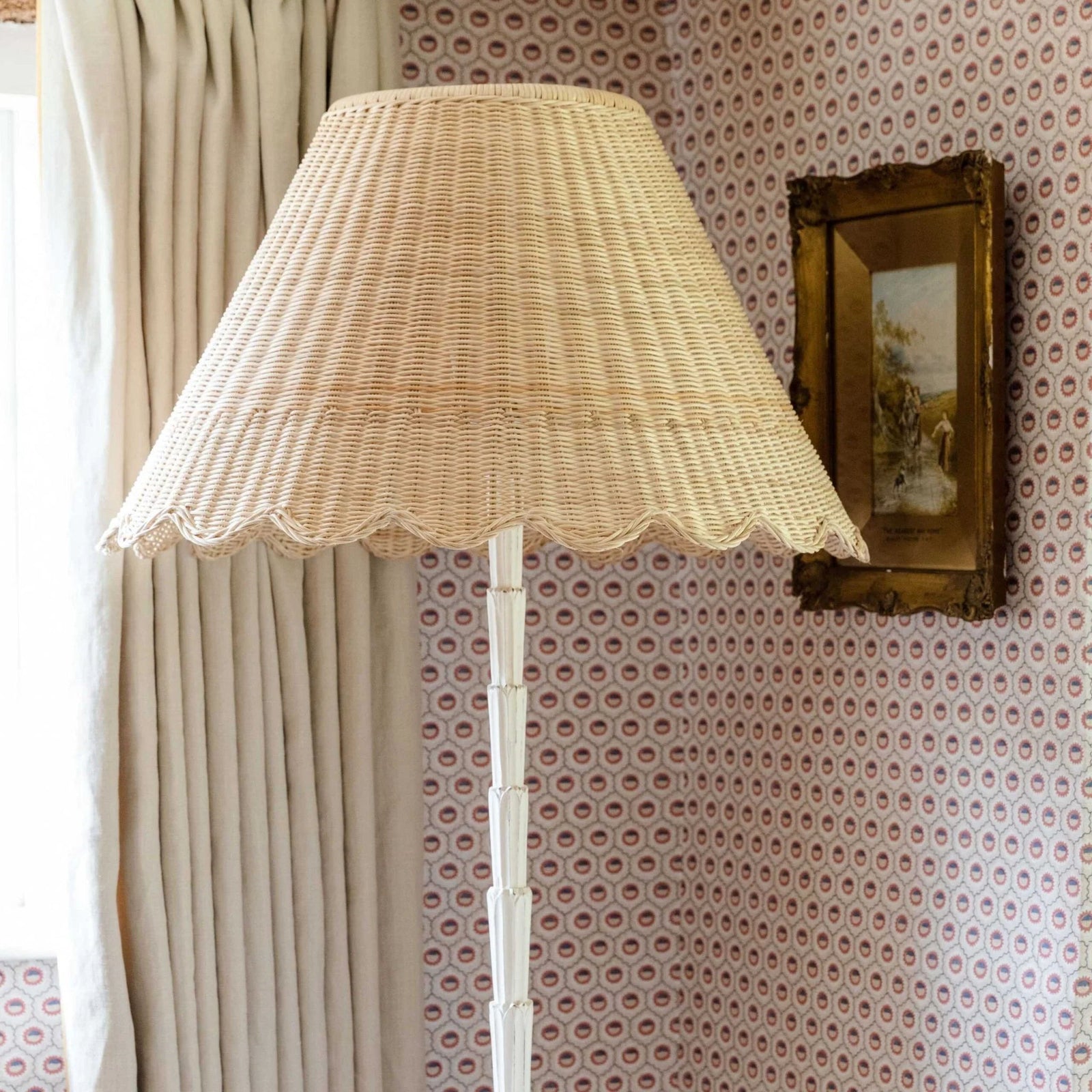 Mimi Rattan Scalloped Lampshade (XL)