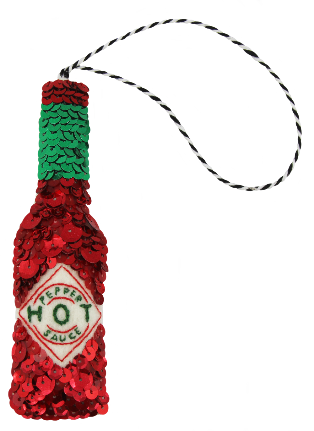 The Hot Sauce Sequin Hanging Decoration