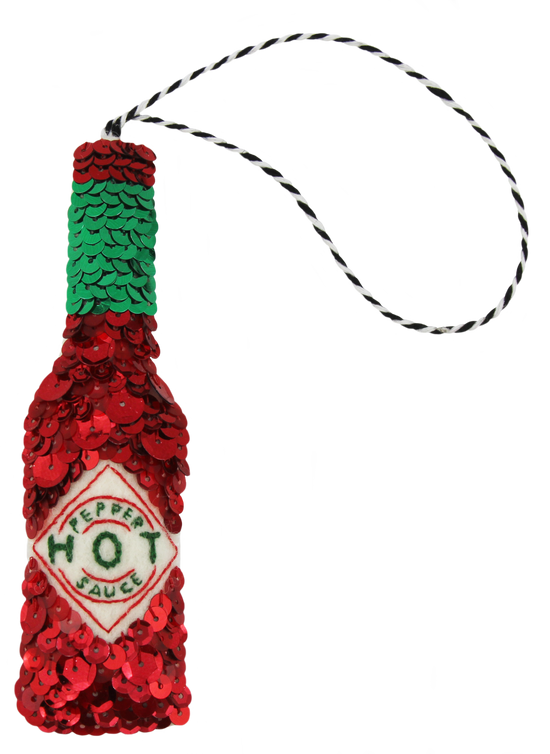 The Hot Sauce Sequin Hanging Decoration