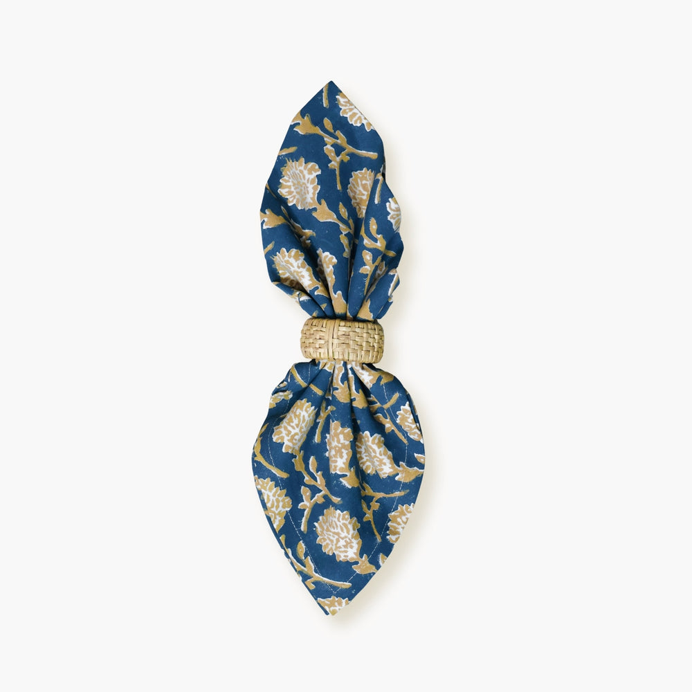 Nikhar Table Napkins - Ink Blue Set of 2