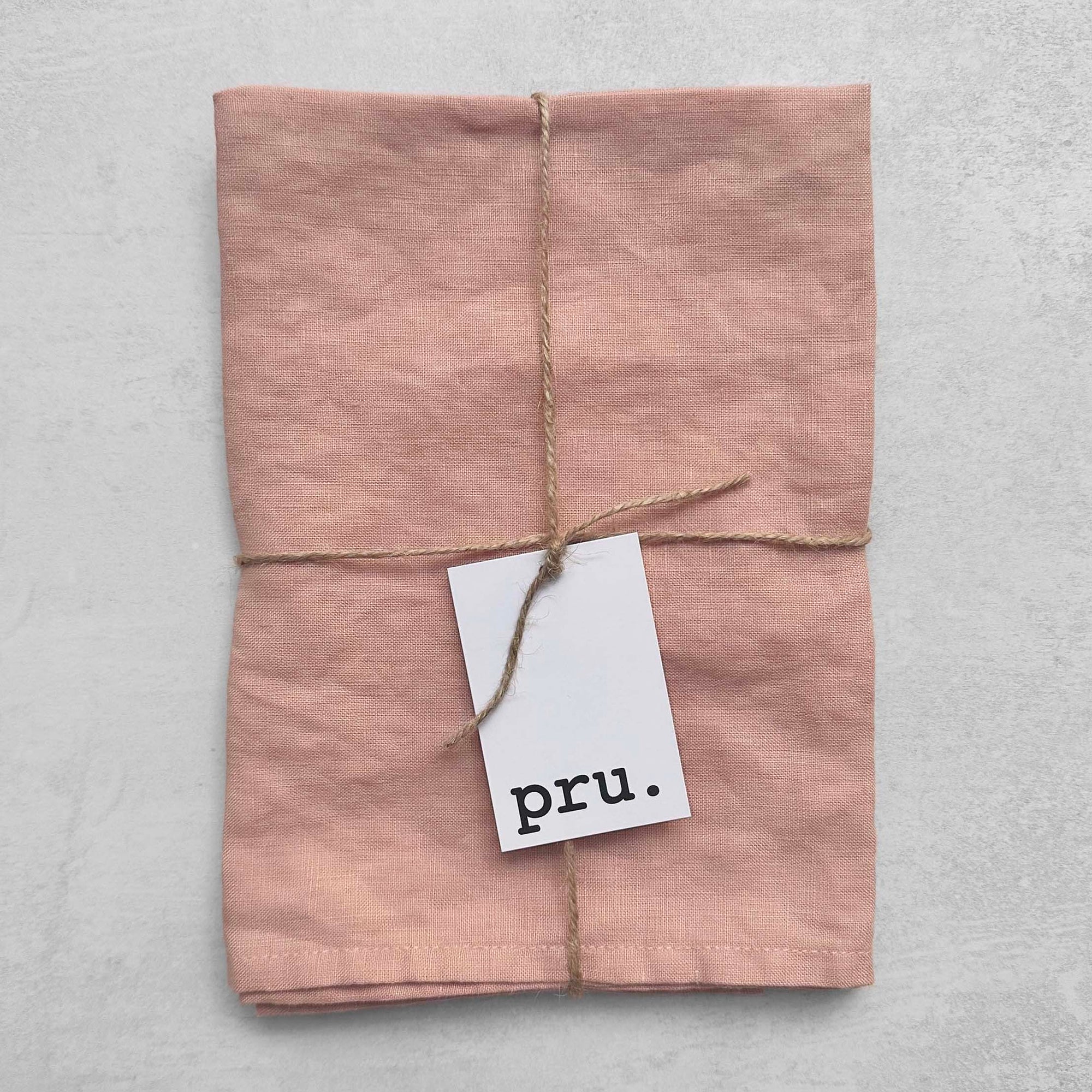 100% Linen Napkins OEKO-TEX® Certified – Pale Pink X2