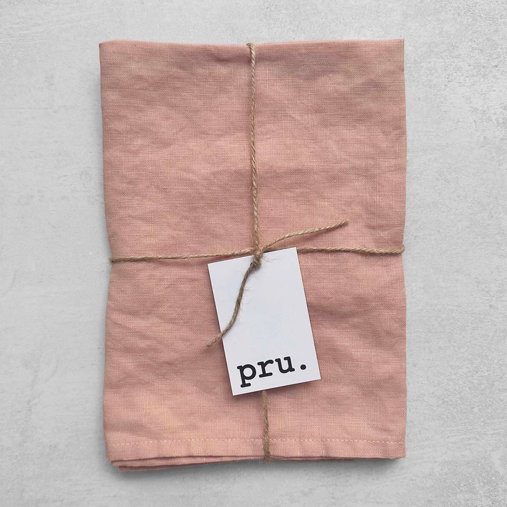 100% Linen Napkins OEKO-TEX® Certified – Pale Pink X2