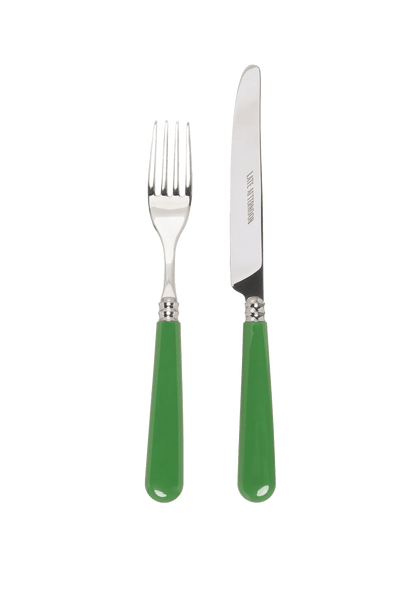 Green Knife and Fork Set