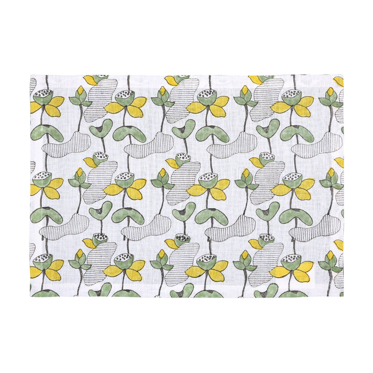 Lotus Pond Placemat - Yellow (Set of 4)