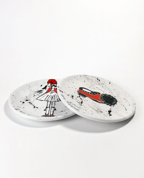 I AM GREEK - Hand Painted Ceramic Plate "EYZONE"