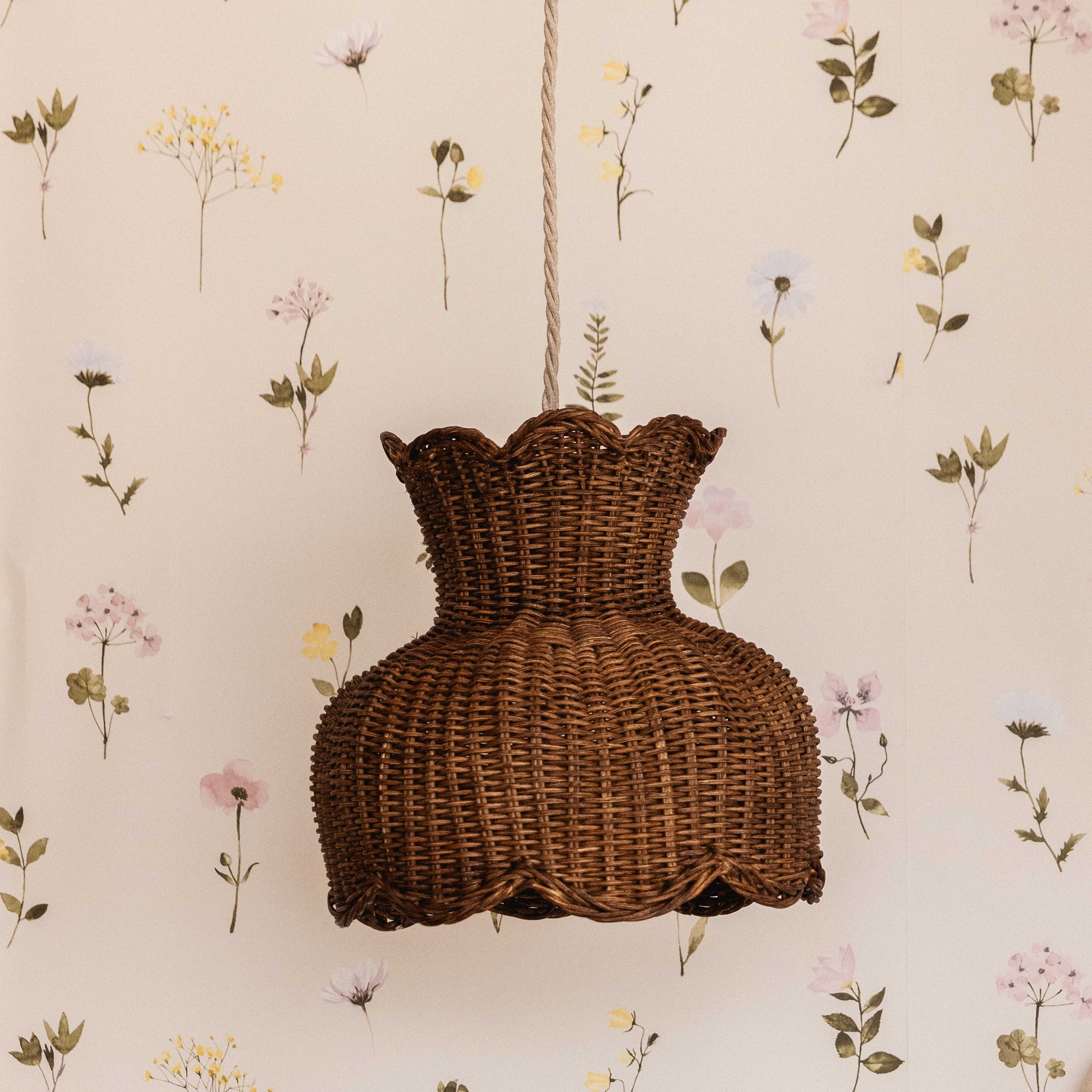 Anar Rattan Pendant Shade (Small Teak)