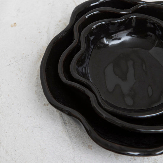 Black Tangier Serving Bowl Large