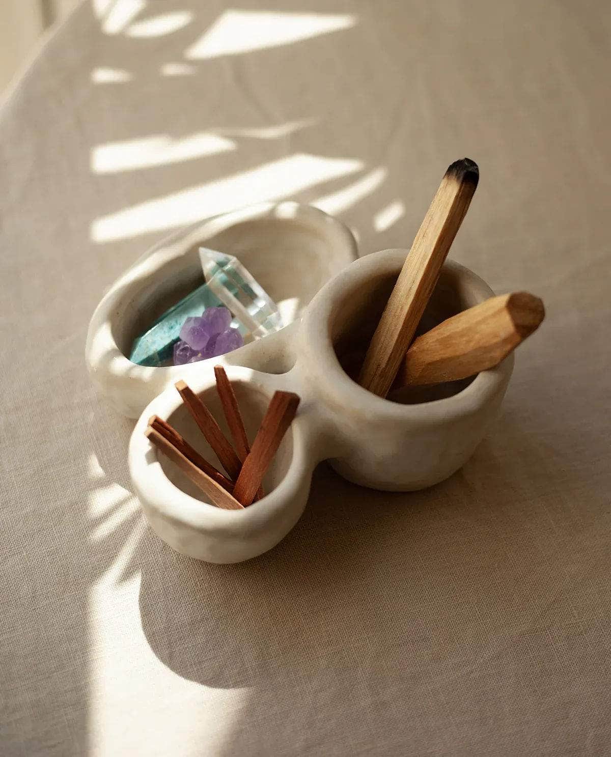 Ceramic Plate 'Organic Fusion N°3'