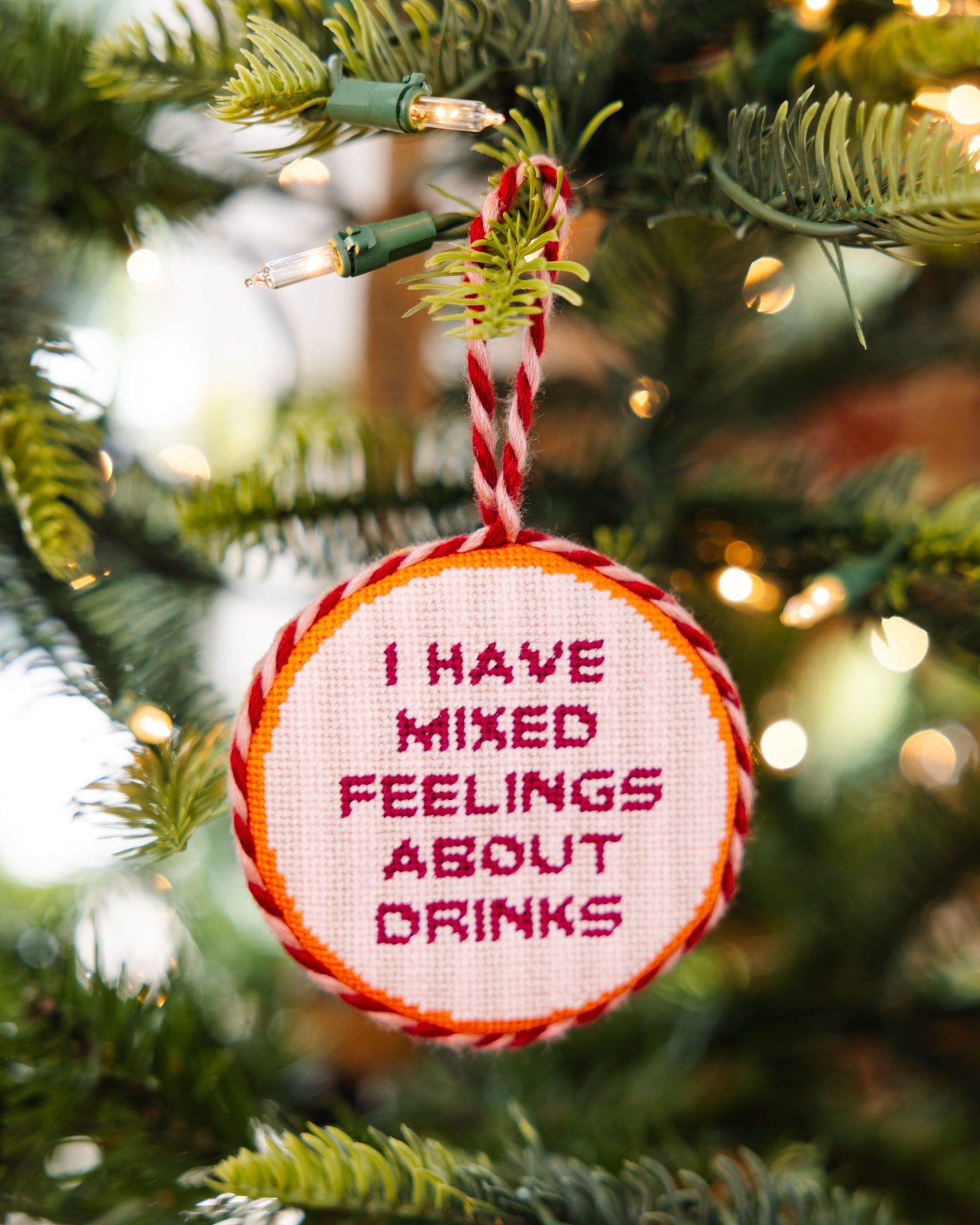 Needlepoint Ornament - Mixed Drinks