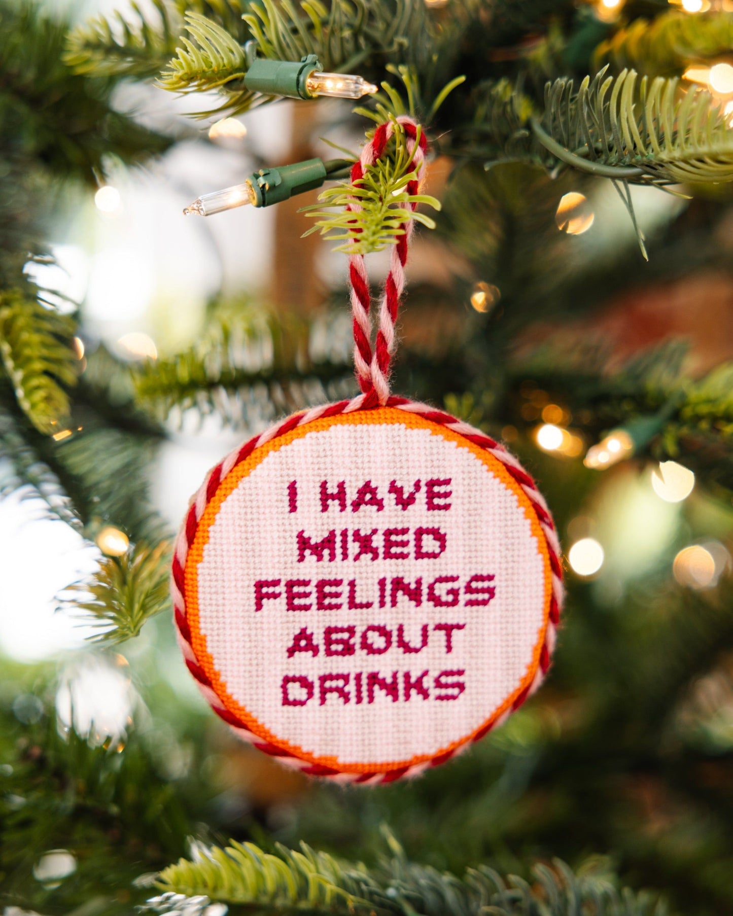 Needlepoint Ornament - Mixed Drinks