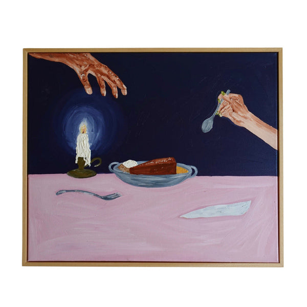 Sharing Dessert Painting
