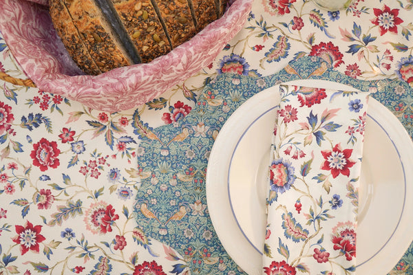 Tablecloth made with Liberty Fabric EVA BELLE