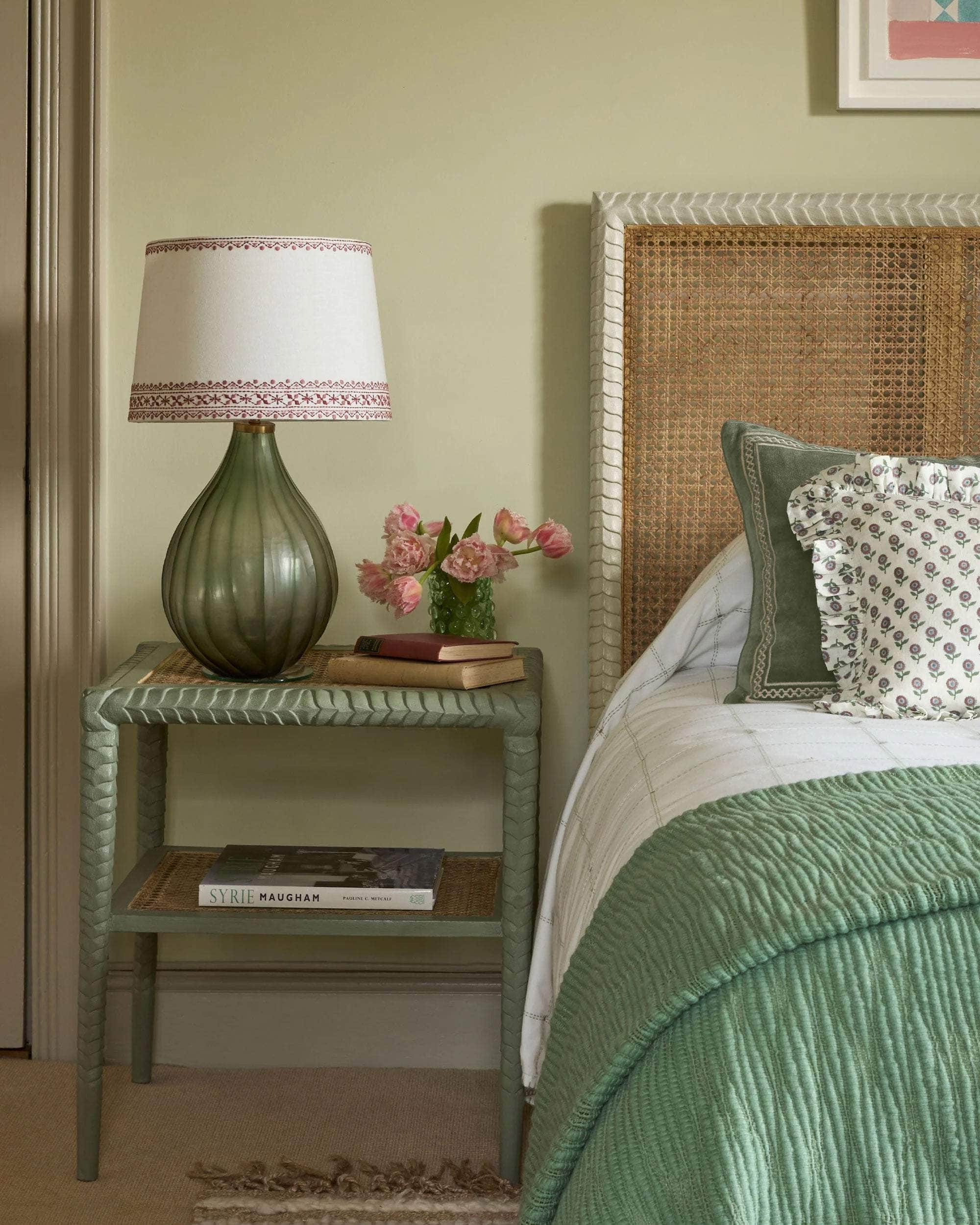 Pavilion Wooden Side Table - Green