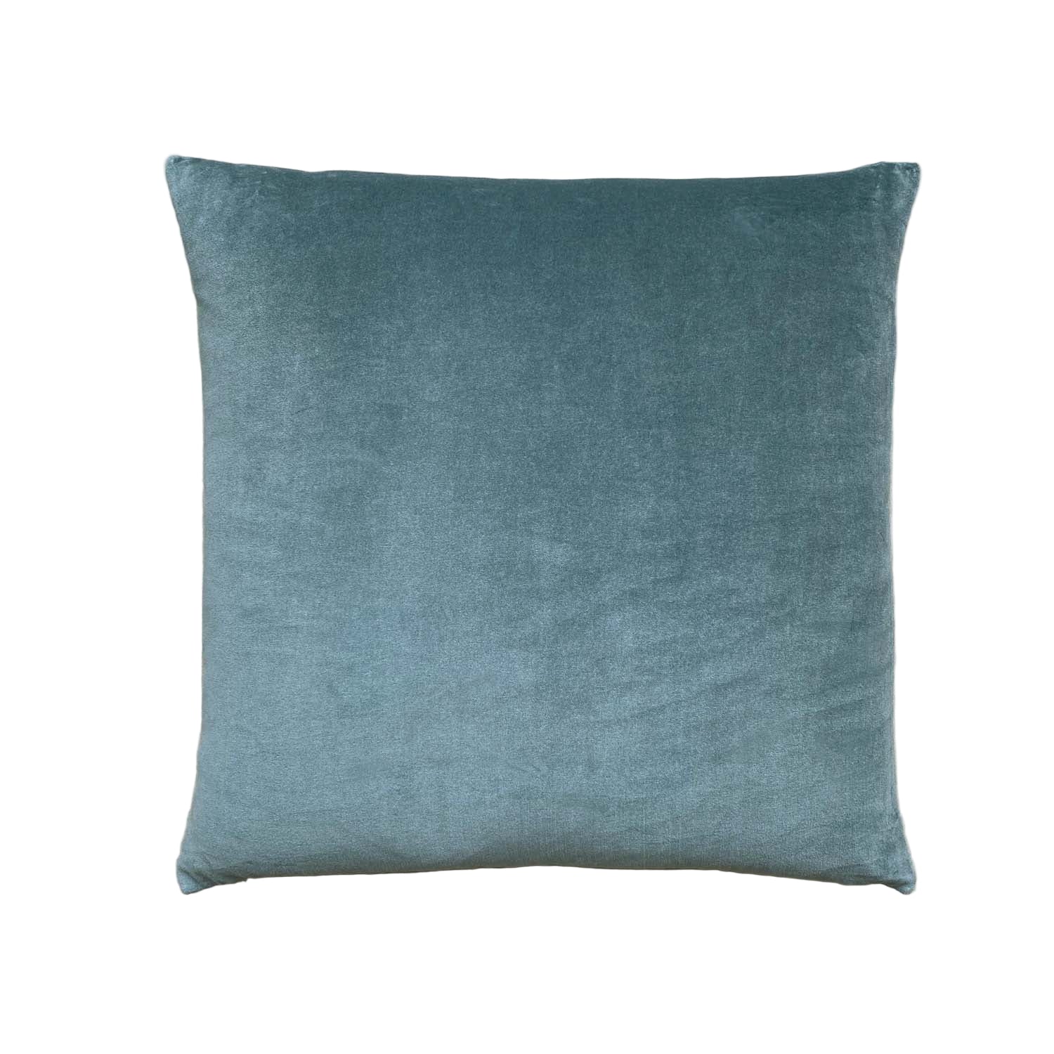 The Velvet And Linen Cushion Petrol Blue