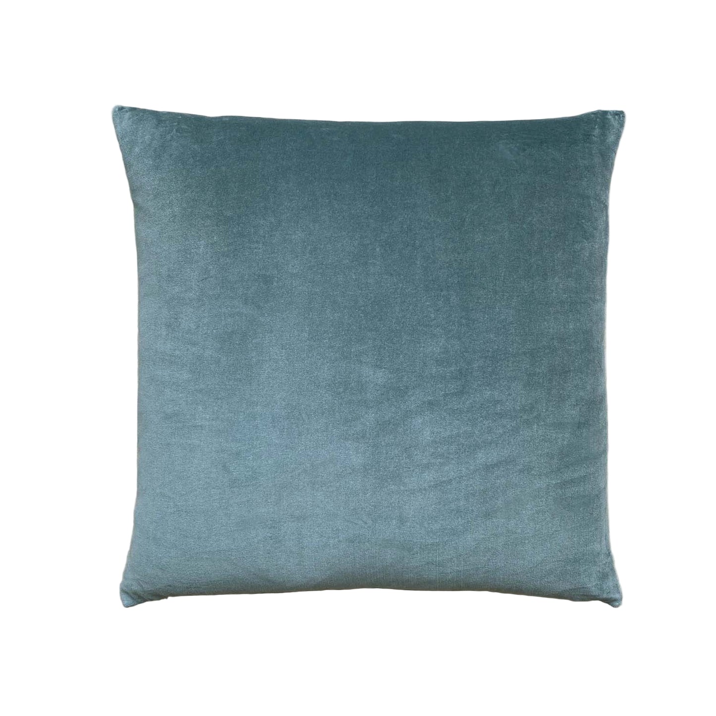 The Velvet And Linen Cushion Petrol Blue