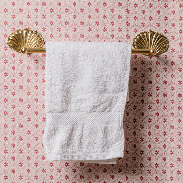 Shell Towel Rack, Polished Chrome