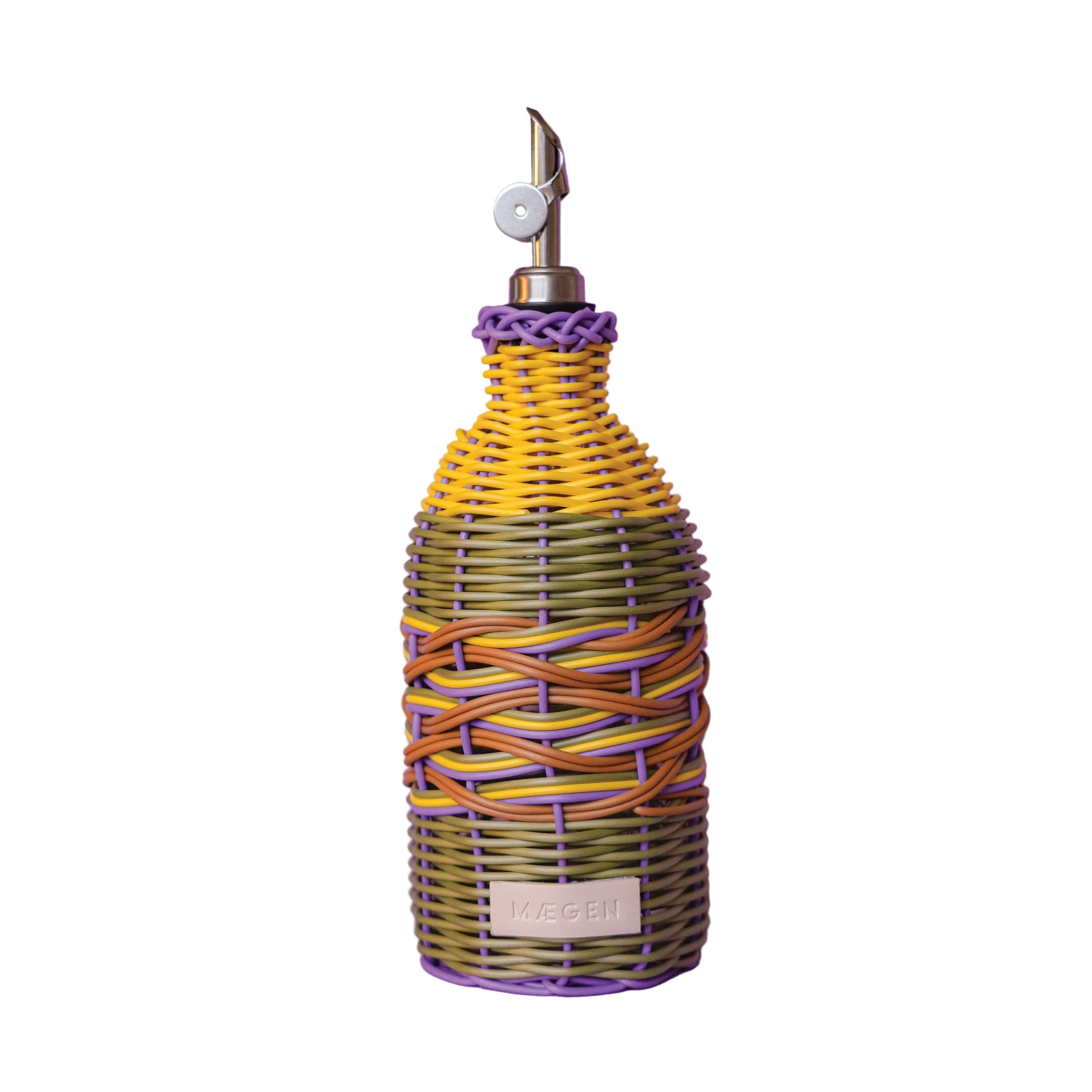 Woven Oil Pourer | Yellow & Lilac