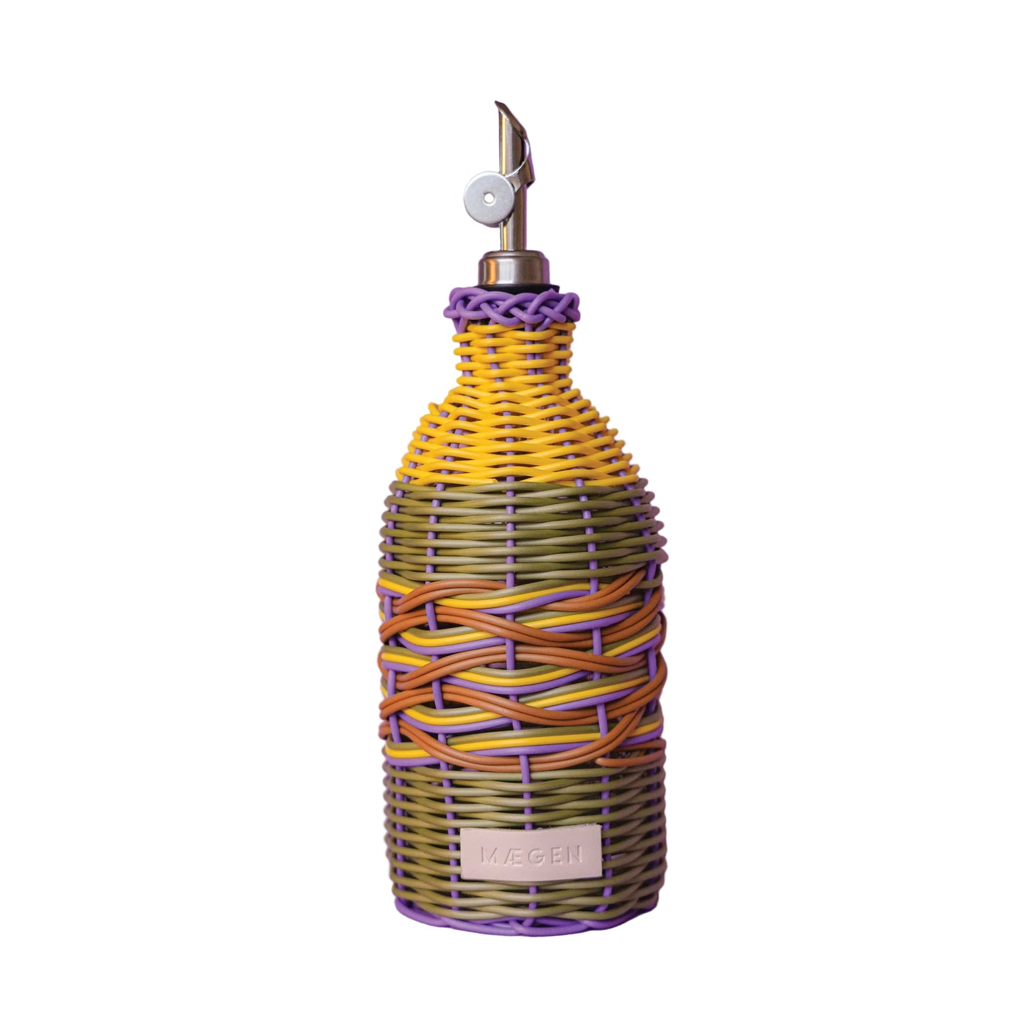 Woven Oil Pourer | Yellow & Lilac