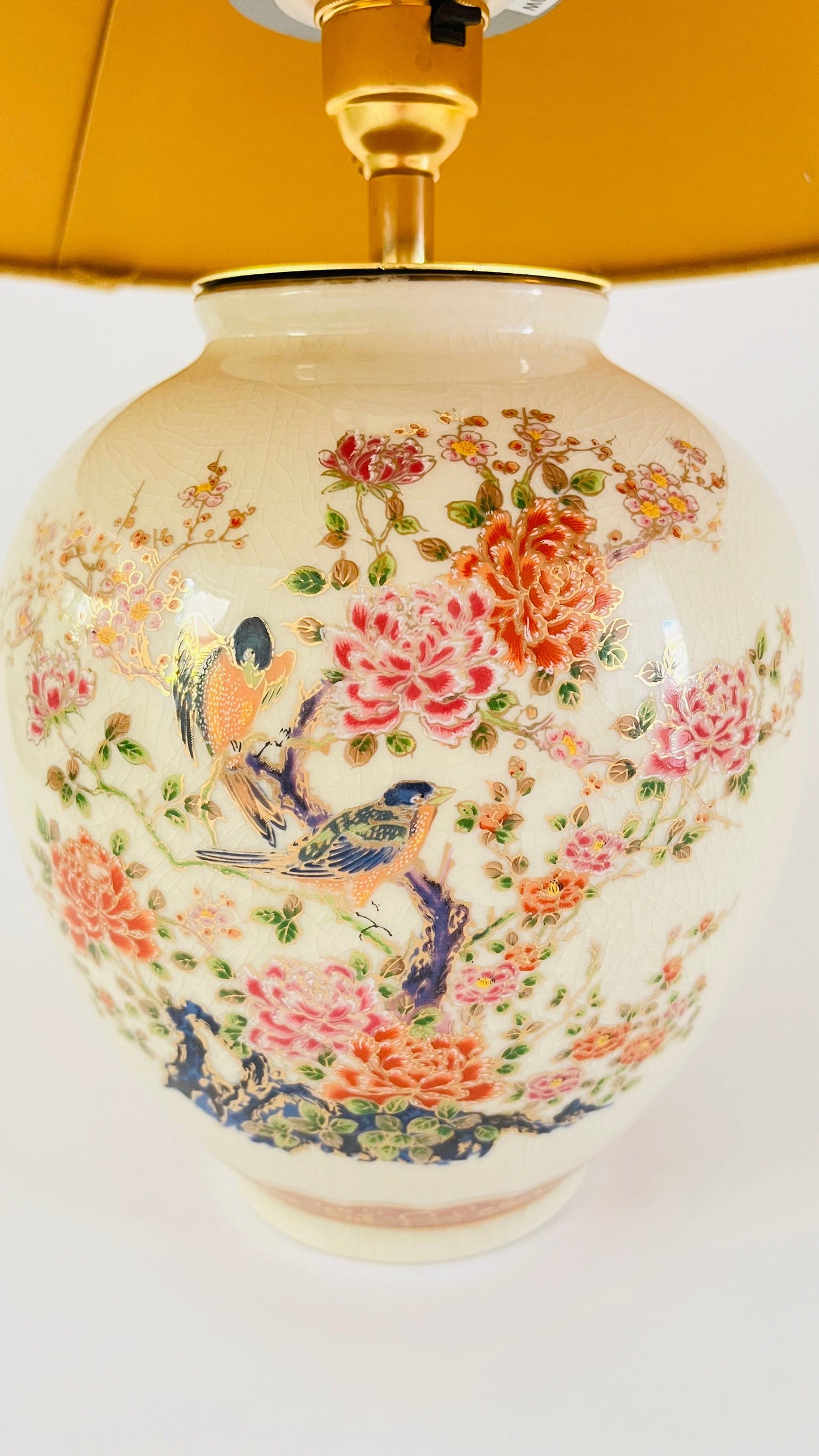 Antique Japanese Bird Lamp