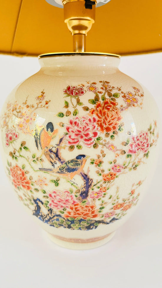 Antique Japanese Bird Lamp