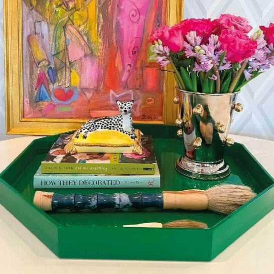 Ursula's Favourite Large Octagon Tray - Emerald