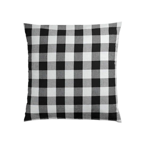 Cushion Cover Checked b/w