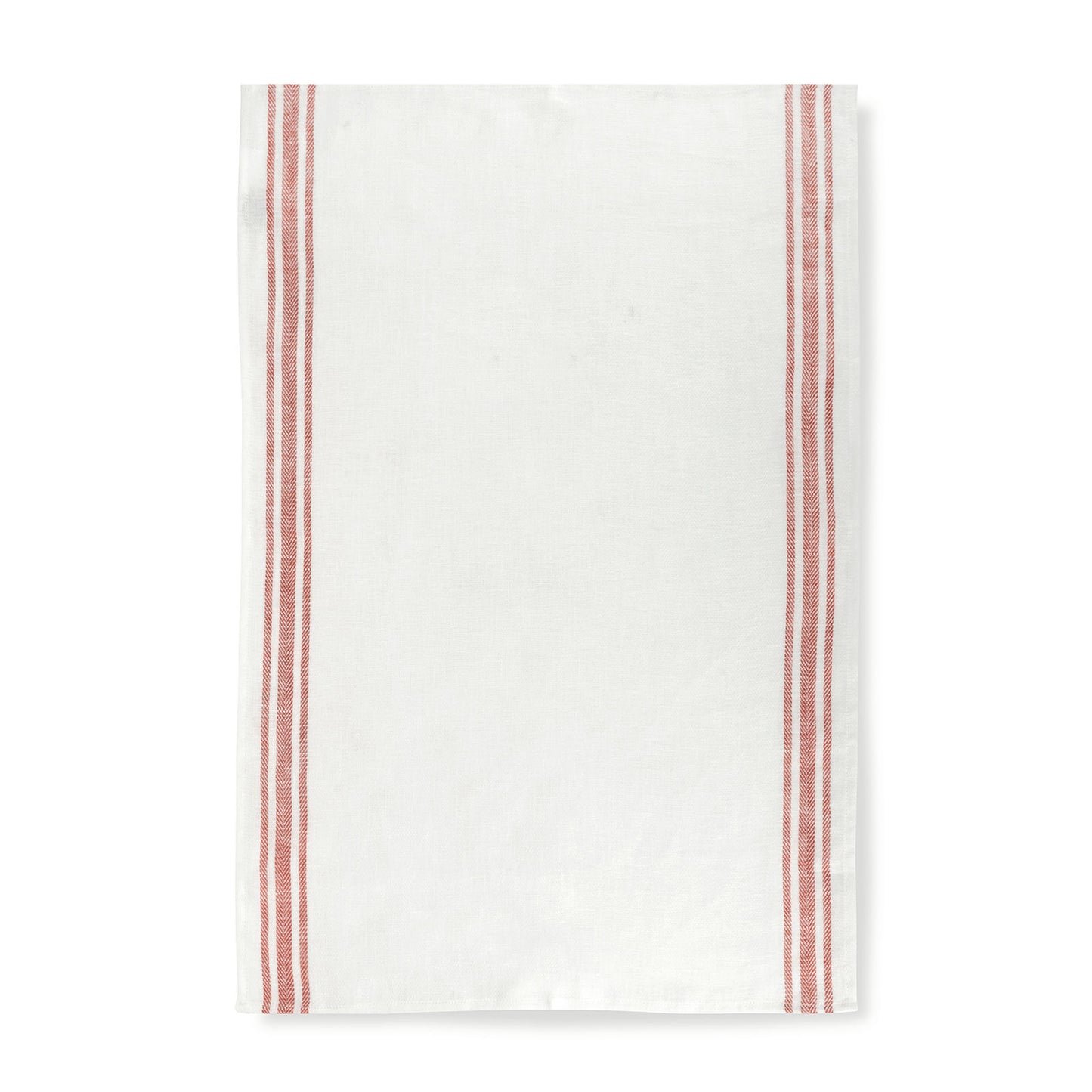 Set of 3 Varied Kitchen Towels in French Red & Blue
