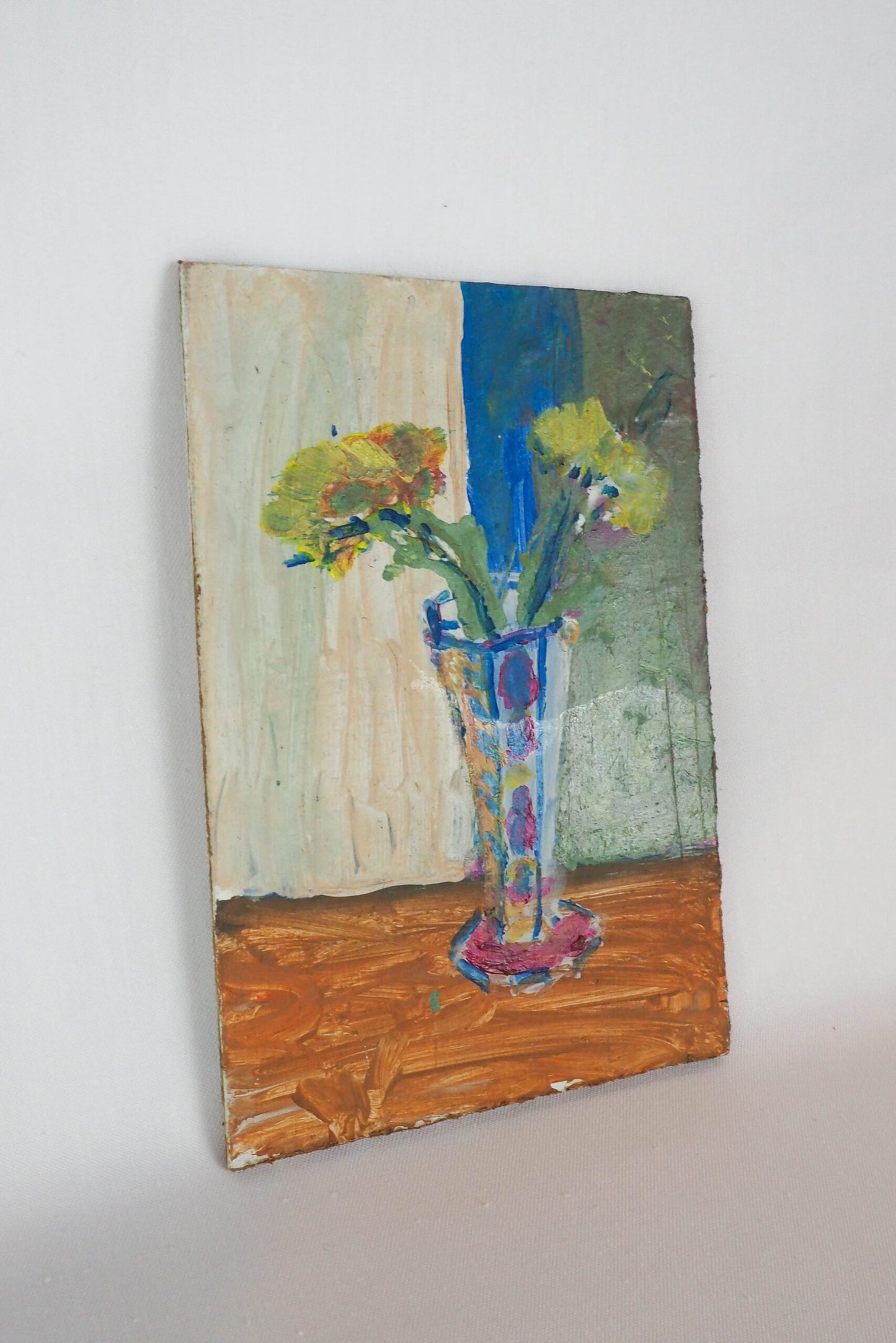 Oil on Board Floral Painting