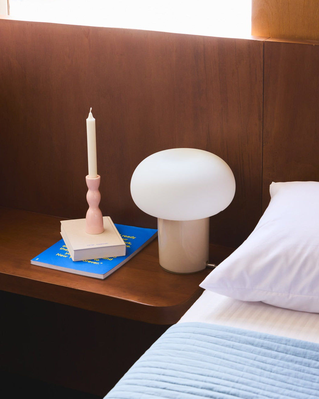 Wave Candleholder Low - Pink