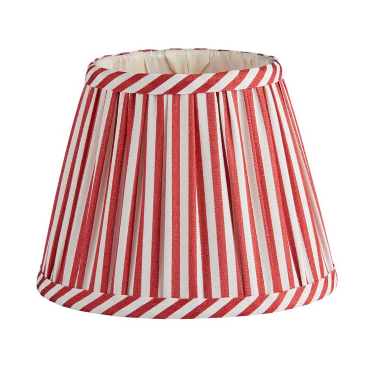 Red Striped Lampshade - 16cm