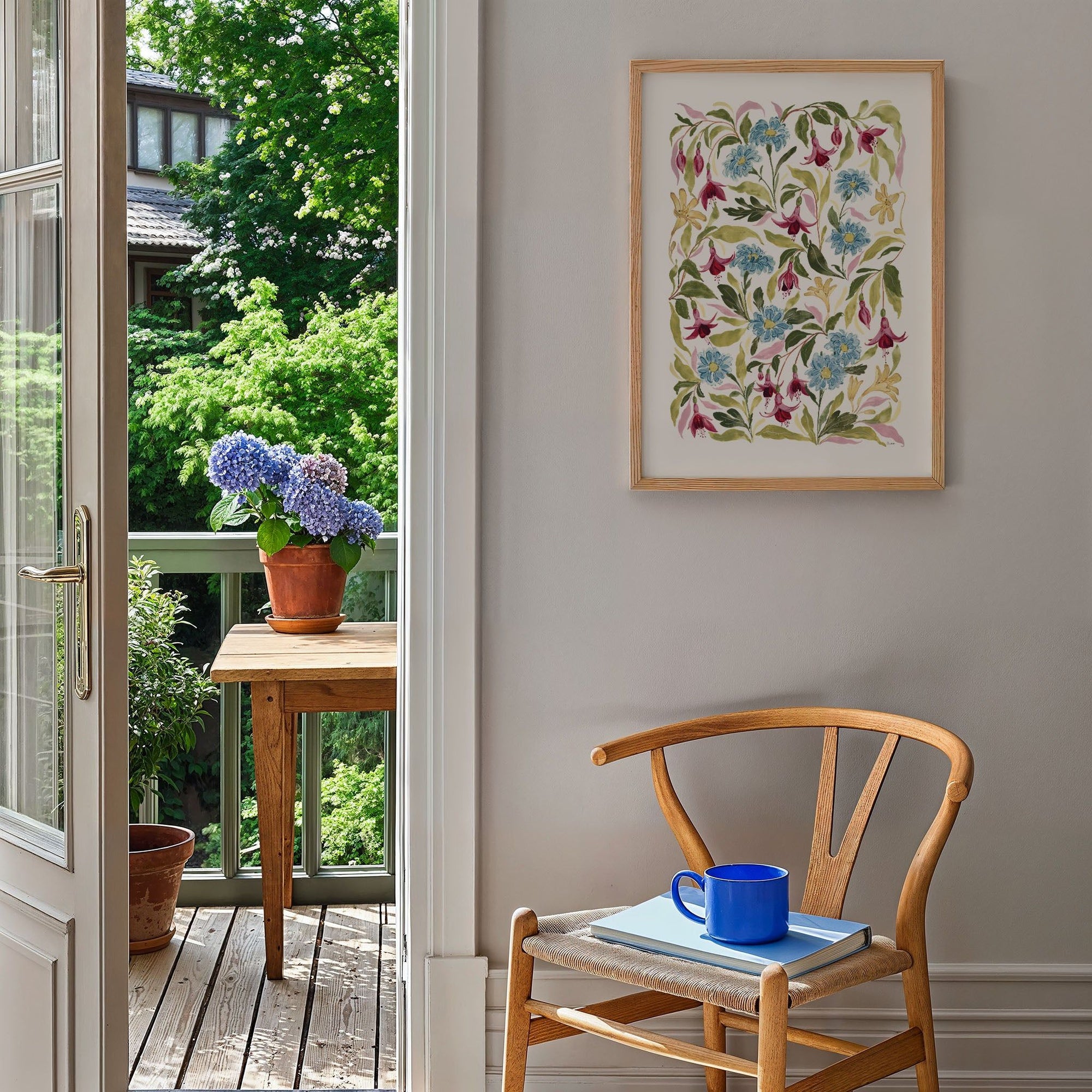 Trailing Fuchsia Art Print