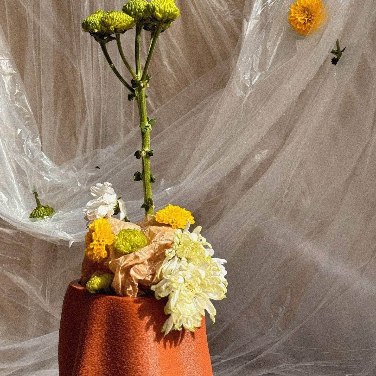 Amanitas Garden | Wide Vase | Burnt Ochre
