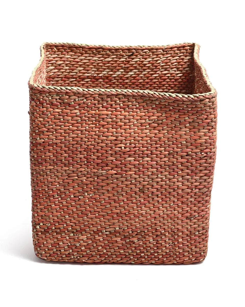 MANSA: Plain Rust Square Storage Baskets