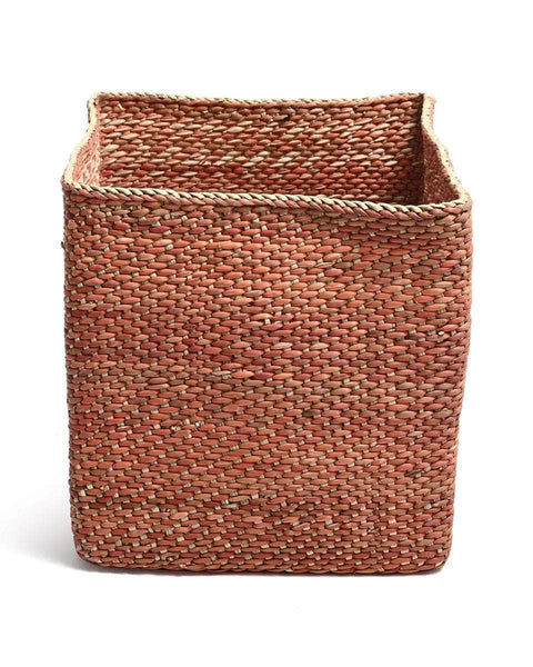 MANSA: Plain Rust Square Storage Baskets