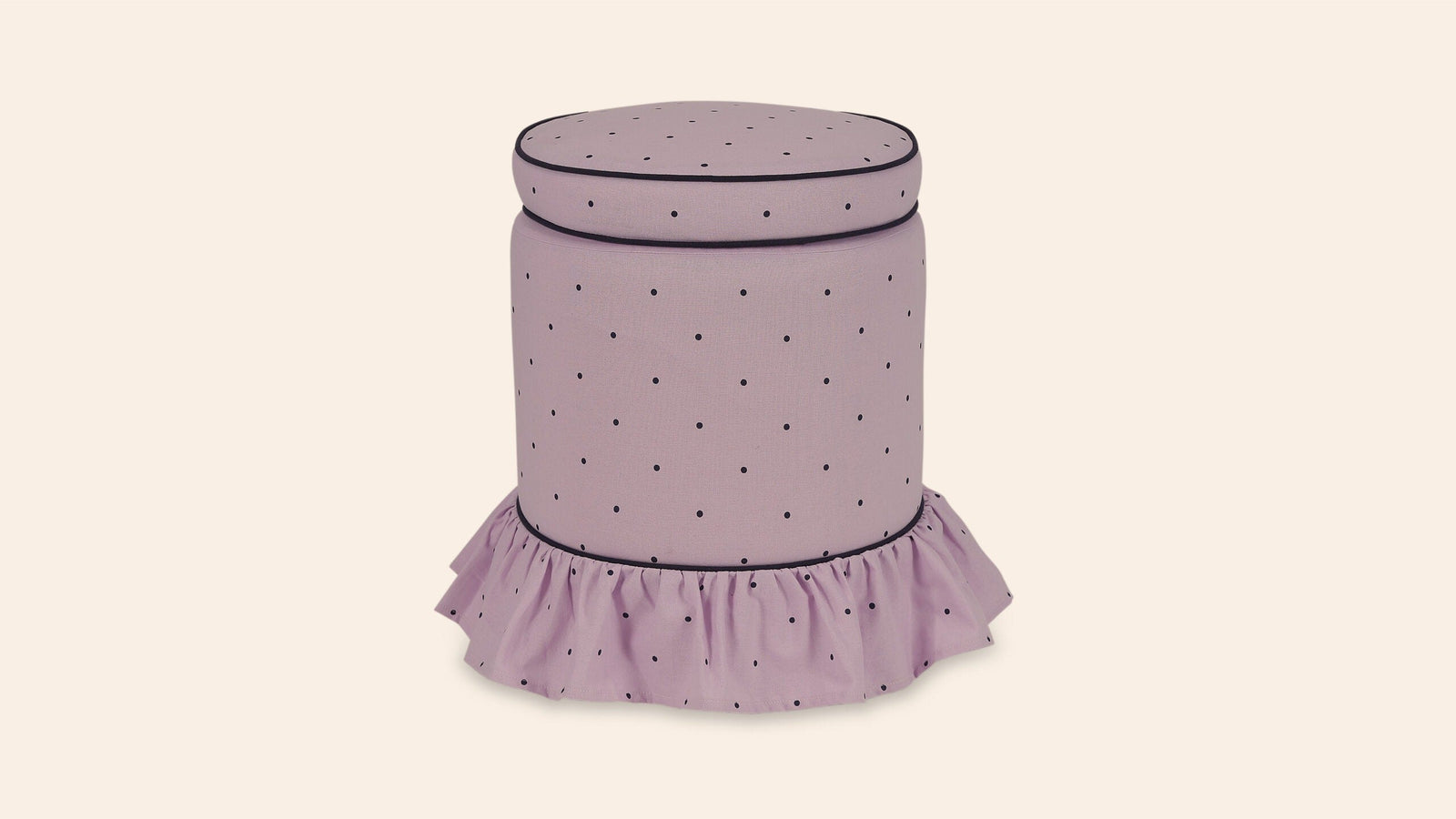 Aurora Footstool, Parma Violet