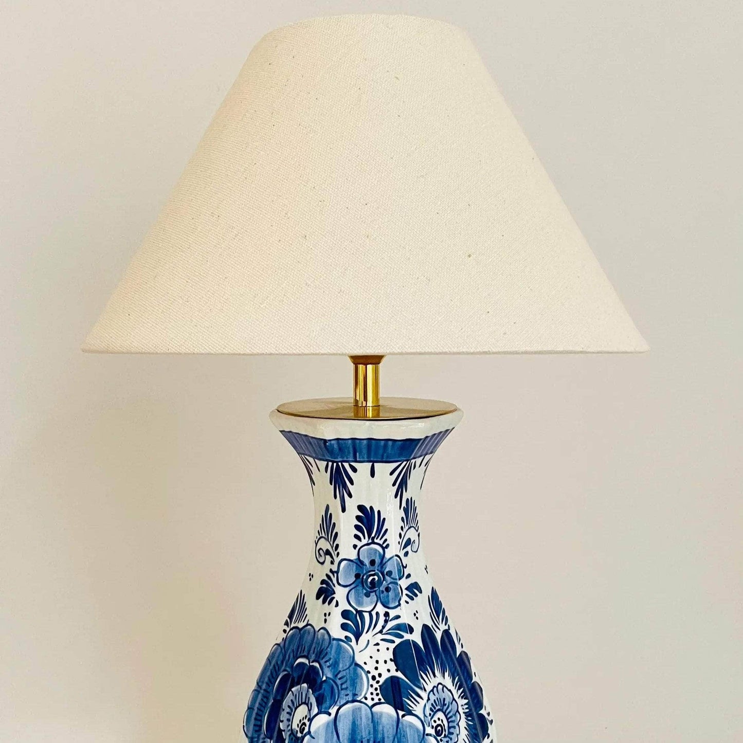 Antique Delft Lamp