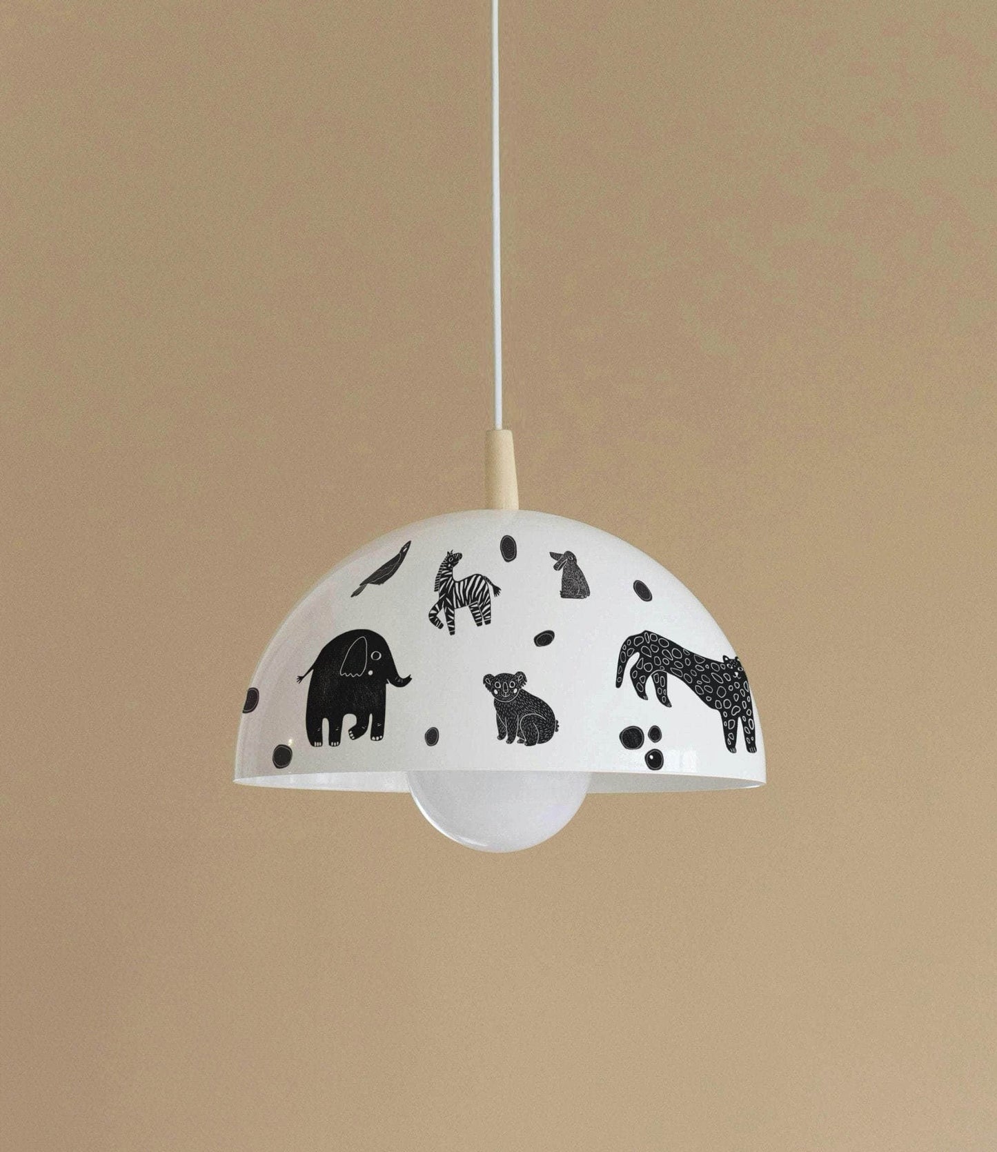 Black Zoo Ceramic Sticker Set