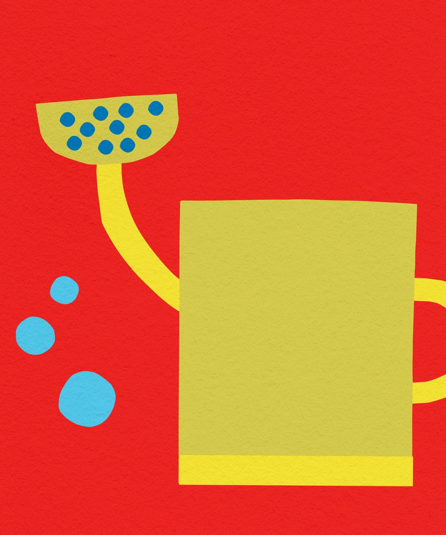 W for Watering Can Art Print
