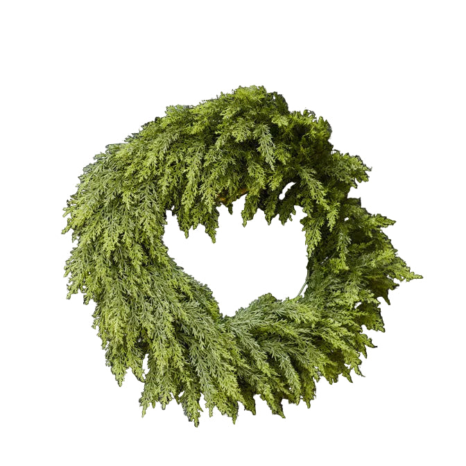 Conifer Cypress - Faux Christmas Wreath