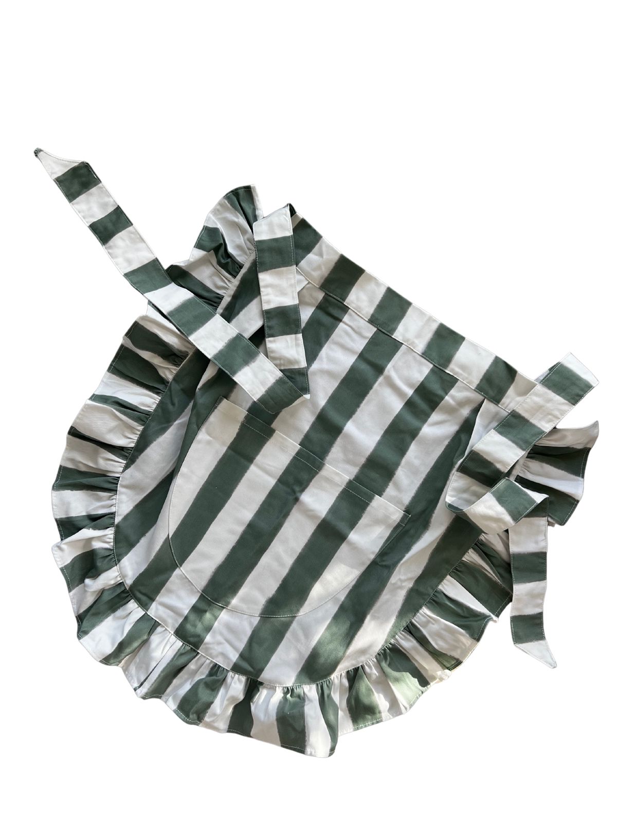 Green Striped Apron - Between Us