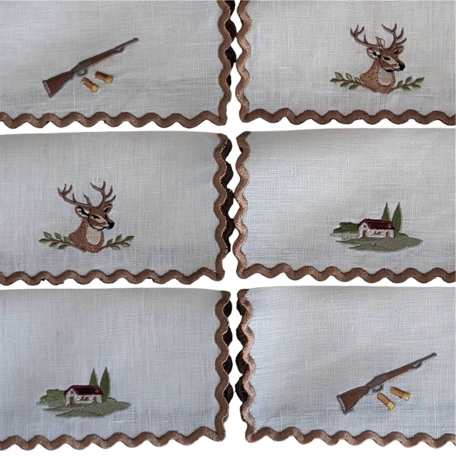 COUNTRY - Countrylife Embroidered Cocktail Napkins Set (set of 6)