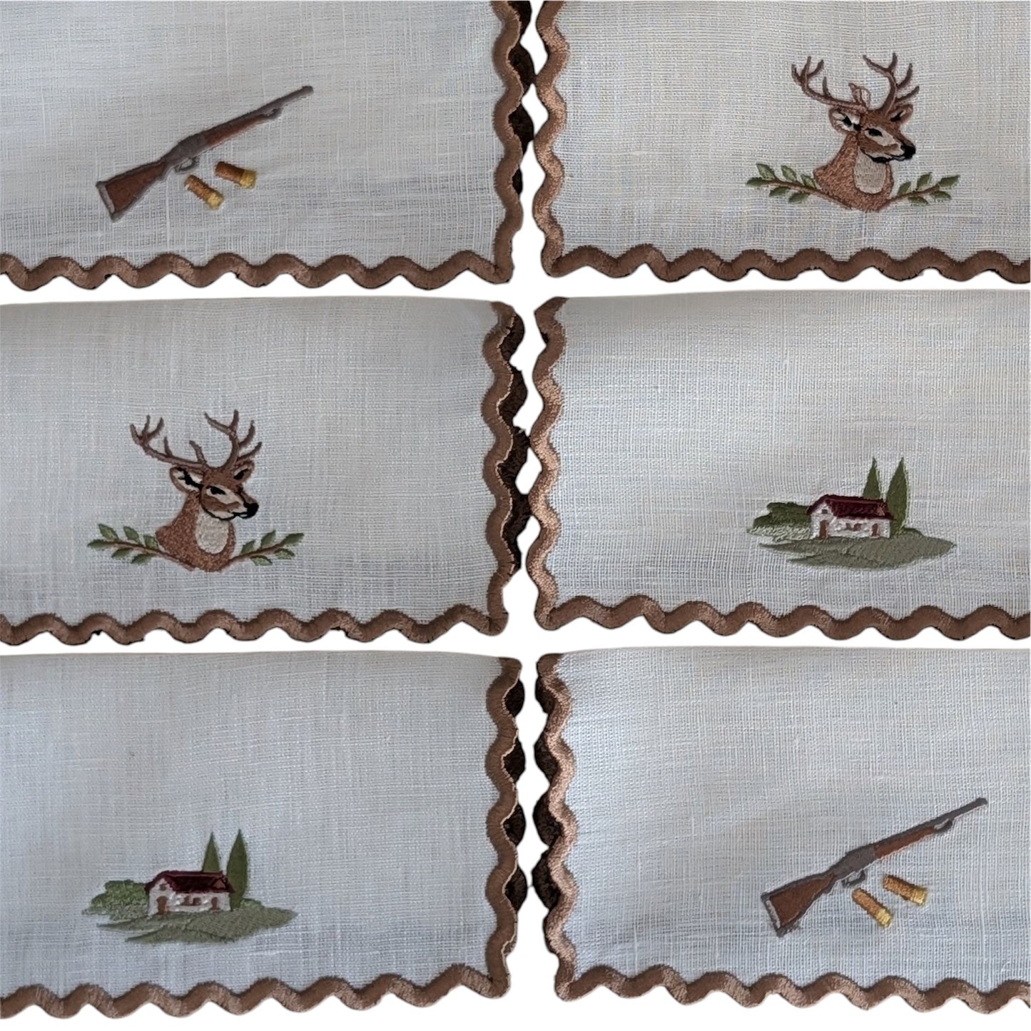 COUNTRY - Countrylife Embroidered Cocktail Napkins Set (set of 6)