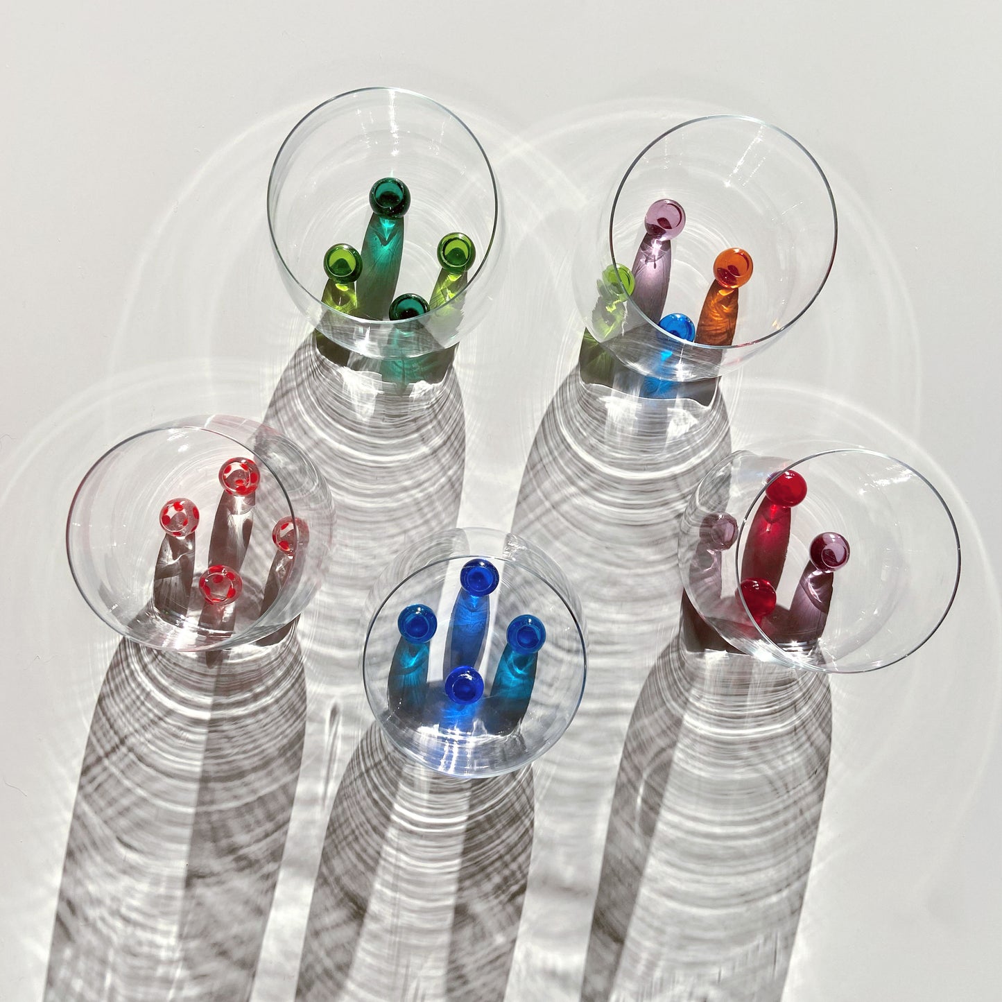 Midori Cocktail & Wine Glass