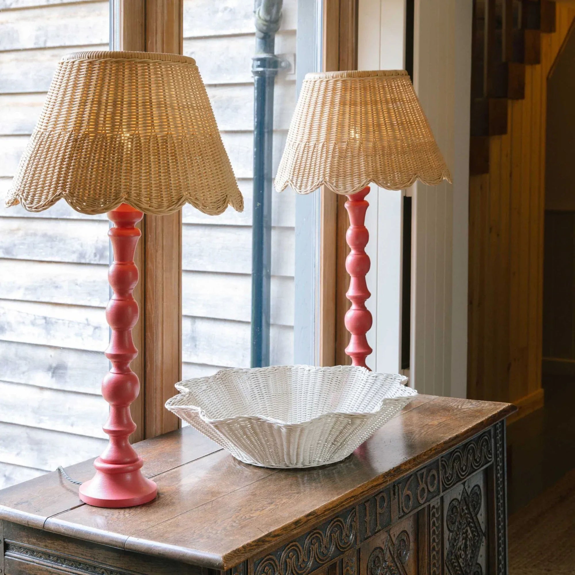 Mimi Rattan Scalloped Lampshade (Large)