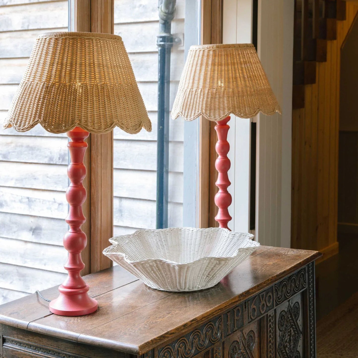 Mimi Rattan Scalloped Lampshade (Large)