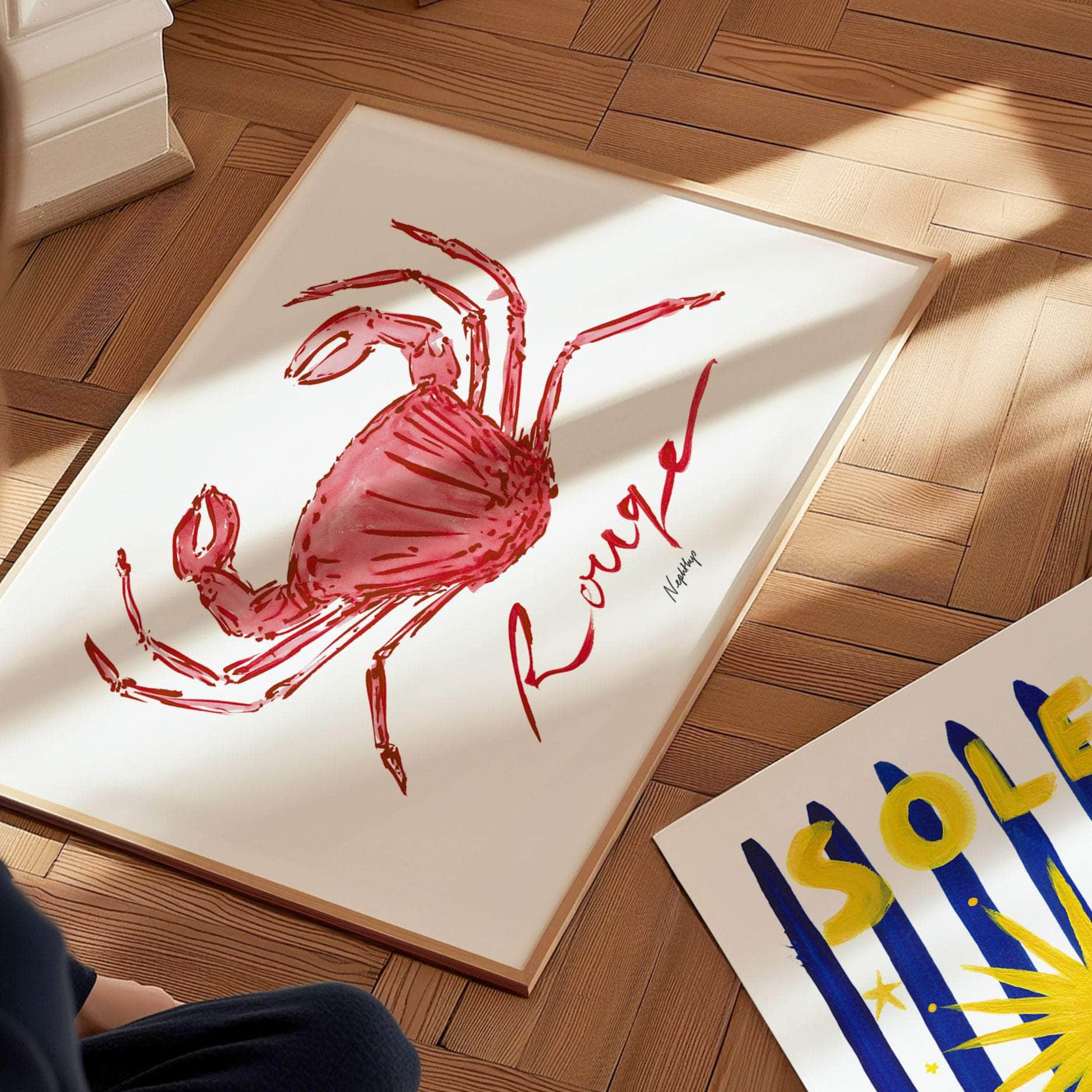 Crabe Rouge Print