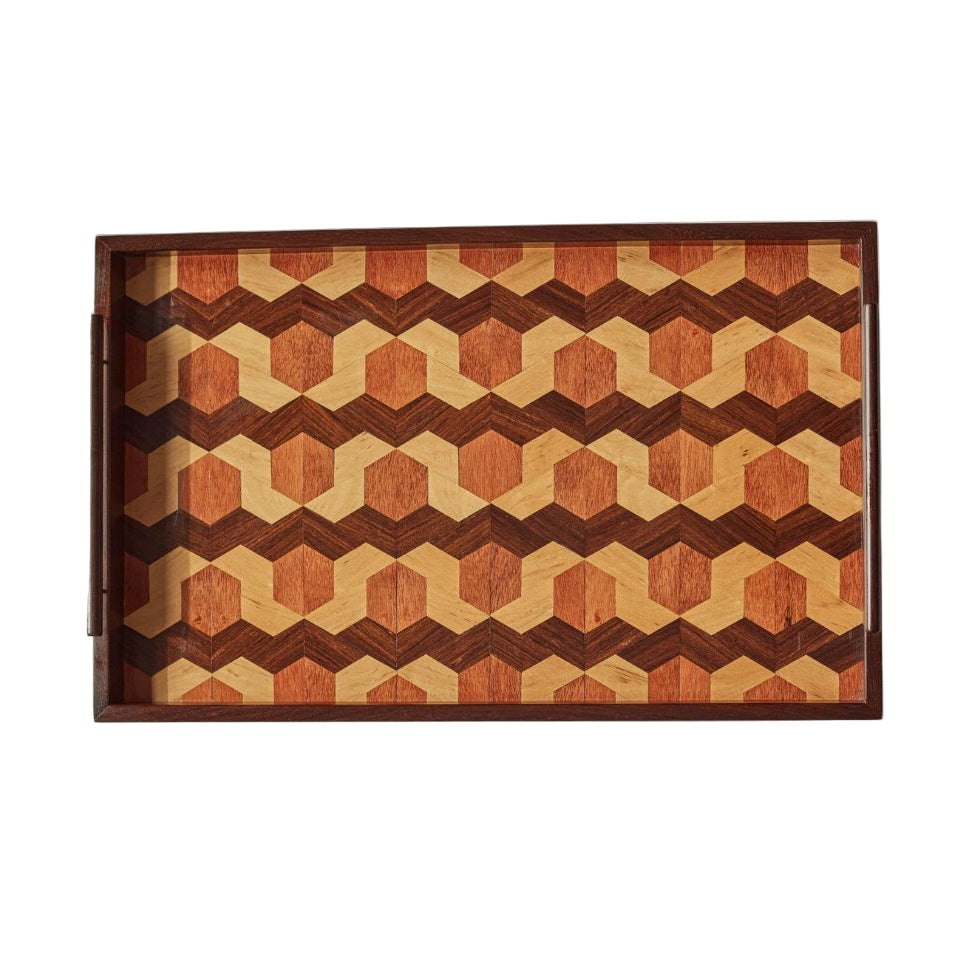 Lara Marquetry Tray - Medium